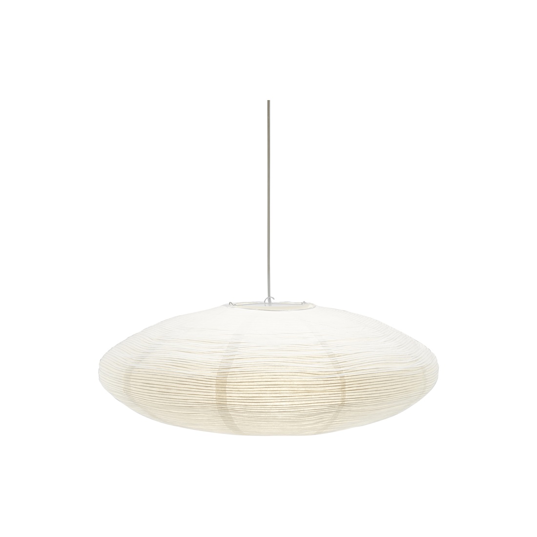 Yuni Skjerm Ekskl. Oppheng Ø58 Hvit Taklampe Fra PR Home - Yuni er ellipseformet med en diameter på 58 cm og en høyde på 23 cm.