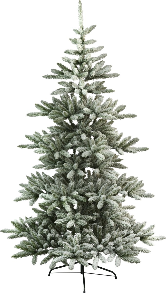Arvika 210cm Grønn Fra Star Trading - Dekorativt grønt juletre med snø på greinene, høyt på treet 210cm.