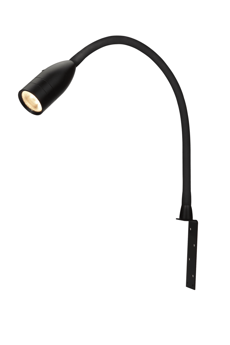 Sensilo Svart leselampe Fra Aneta Lighting - Sensilo er utstyrt med en integrert varmhvit LED-lyskilde på hele 450 lumen.