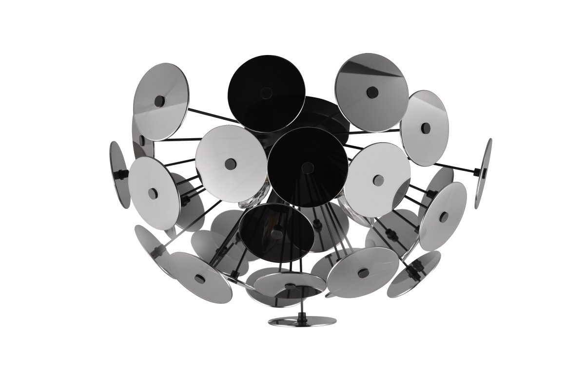 Discalgo Ø54 Svart plafond Fra Trio Lighting - Perfekt for en kreativ interi&oslash;rstil, denne lampen er et stilig blikkfang og en stemningsskifter i hjemmet ditt.