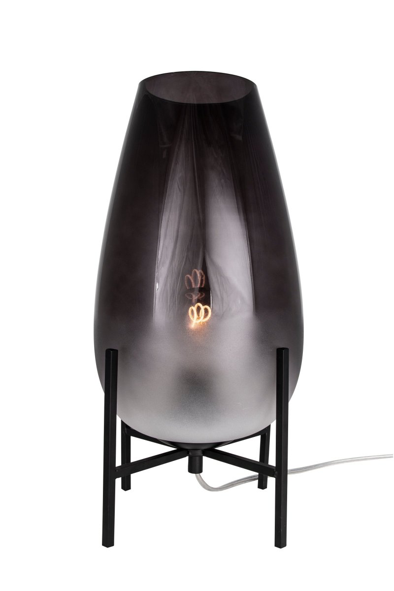 Zoom bilde av Tulip 38cm Røyk bordlampe Fra Globen Lighting - Tulip er en moderne lampe som ser bra ut p&aring;; for eksempel en byr&aring; i hallen for &aring; f&aring; inn varm stemningsbelysning.
