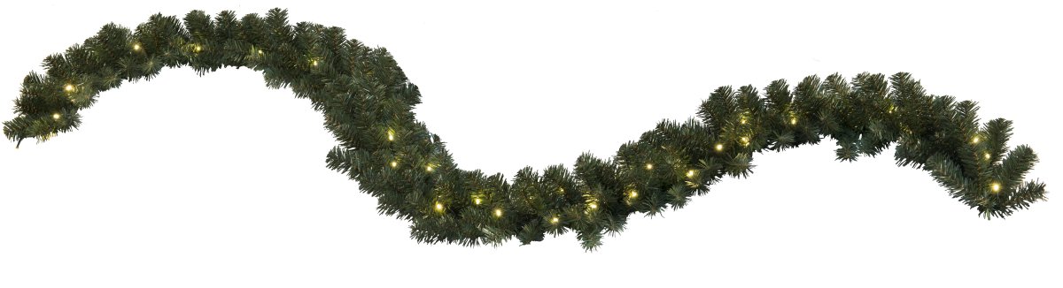 Ottawa 270cm Grønn Fra Star Trading - Med 30 sm&aring; LED-lys sprer den et behagelig varmt hvitt lys p&aring; 2700K og 27 lumen, perfekt for b&aring;de innend&oslash;rs og utend&oslash;rs bruk.