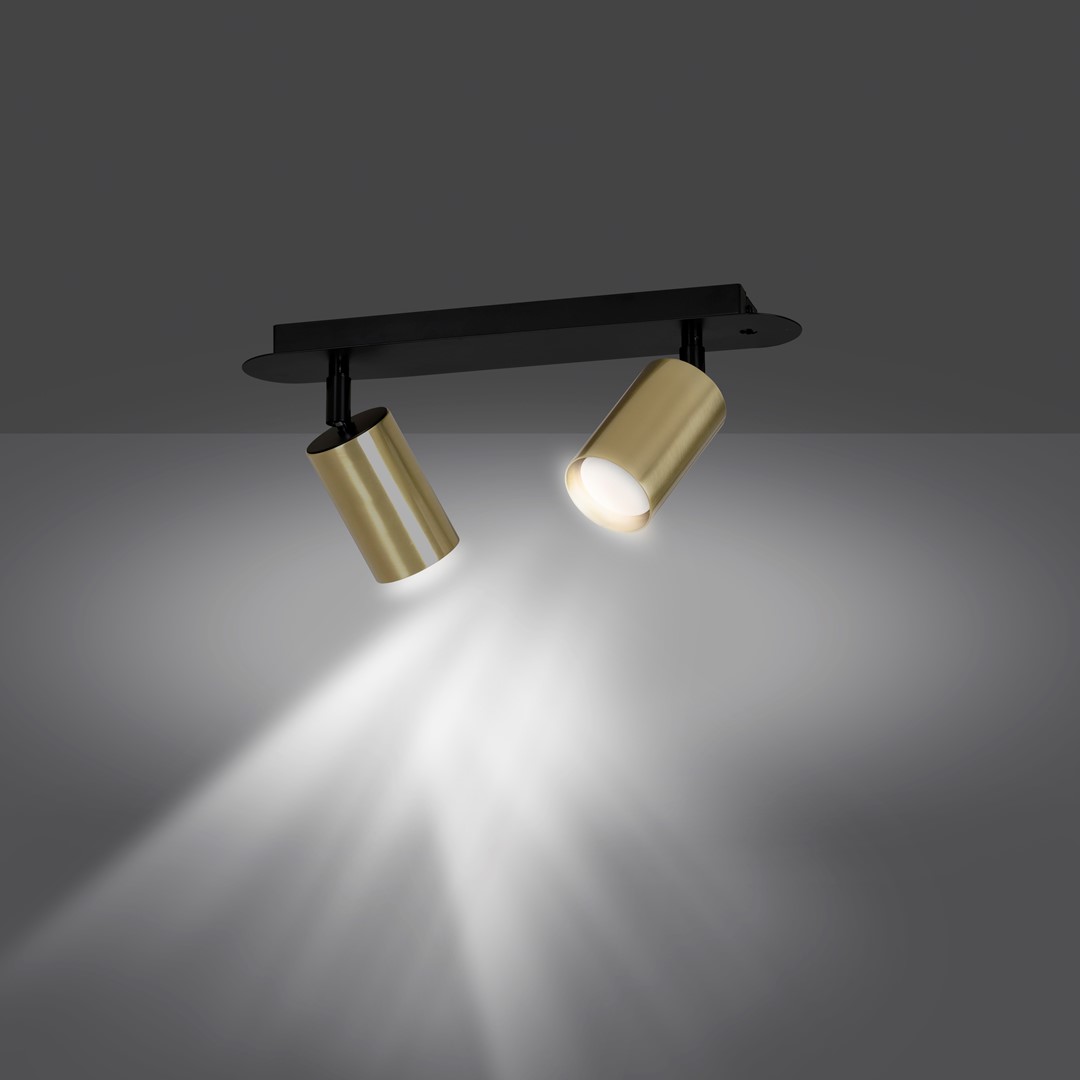 Zen 2 Gull spotlight Fra Emibig Lighting - Lampene utmerker seg ved sin enkle design og elegante form, noe som gj&oslash;r at de smelter inn i de fleste milj&oslash;er.