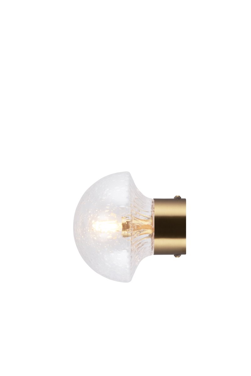 Fungo Ø16 Gjennomsiktig/børstet messing baderomslampe Fra Globen Lighting - Fungo er en allsidig lampe som er like praktisk som den er estetisk.
