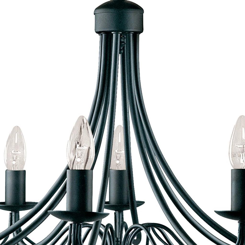 Maypole Ø60 Svart Taklampe Fra Searchlight - Maypole er en imponerende taklampe som kombinerer luksus og stil i et vakkert design.