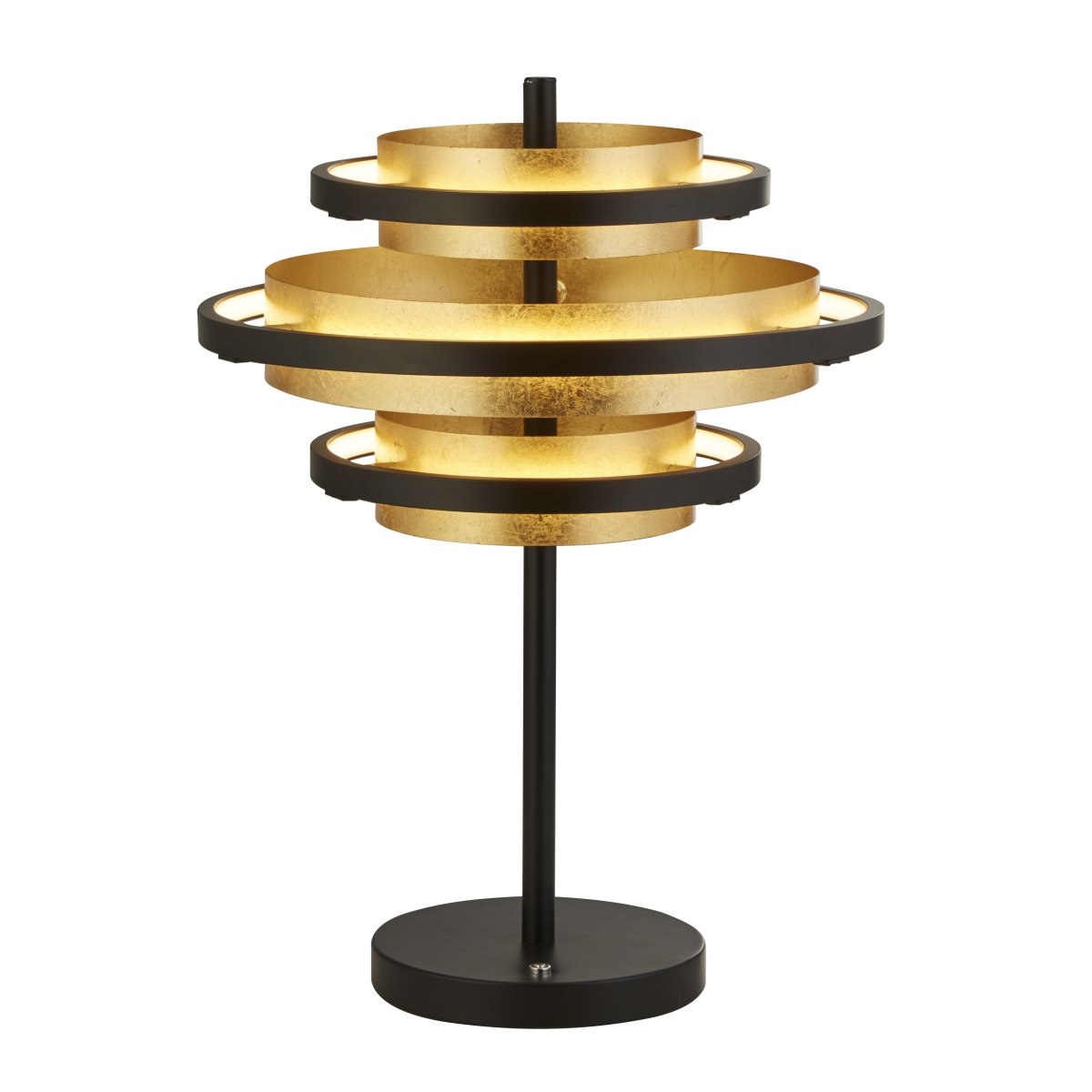 Hive 44cm Matt svart bordlampe Fra Searchlight - Perfekt som et dekorativt innslag i stuen, soverommet eller p&aring; kontor, denne lampen blir et i&oslash;ynefallende og funksjonelt kunstverk i interi&oslash;ret ditt.