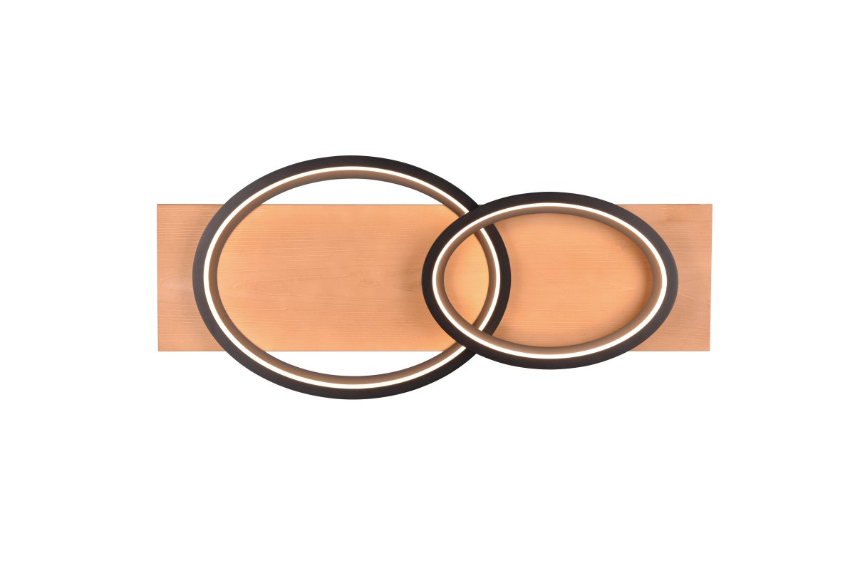 Barca 75cm Tre plafond Fra Trio Lighting - Fleksibel nok til &aring; monteres p&aring; begge; p&aring; veggen og i taket tilbyr Barca allsidig bruk.