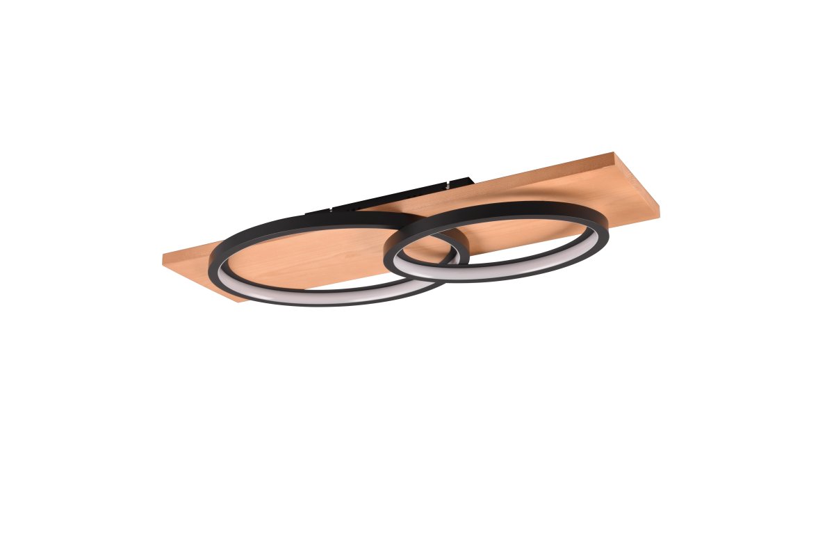 Barca 75cm Tre plafond Fra Trio Lighting - Fleksibel nok til &aring; monteres p&aring; begge; p&aring; veggen og i taket tilbyr Barca allsidig bruk.