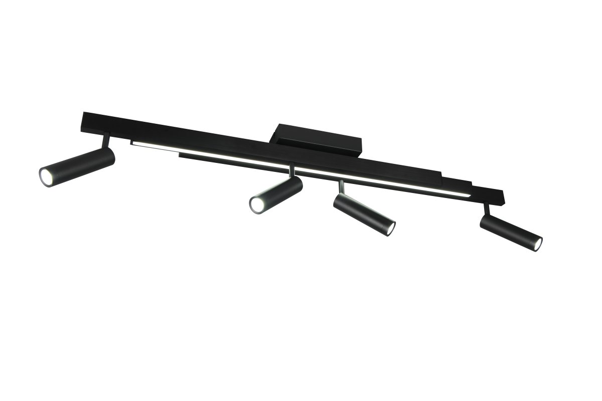 Zeno 4 Svart spotlight Fra Trio Lighting - Med energieffektiv LED-teknologi sparer du opptil 80 % på energikostnadene, samtidig som du får lang levetid og et miljøvennlig alternativ.