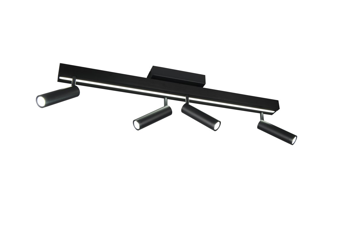 Zeno 4 Svart spotlight Fra Trio Lighting - Med energieffektiv LED-teknologi sparer du opptil 80 % på energikostnadene, samtidig som du får lang levetid og et miljøvennlig alternativ.