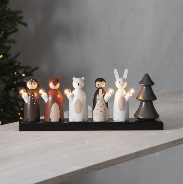 Forest friends Flerbruk Fra Star Trading - Plasser den i et vindu, p&aring; en hylle eller og p&aring; en skjenk.