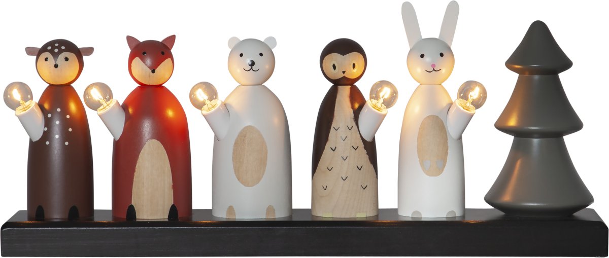 Forest friends Flerbruk Fra Star Trading - Plasser den i et vindu, p&aring; en hylle eller og p&aring; en skjenk.