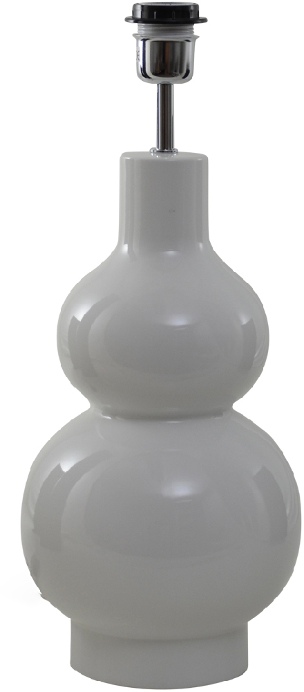 Zoom bilde av Verdi 50cm Vit lampefot Fra Hallbergs - Verdi &auml;r en dekorativ lampfot i keramik med en blank vit finish som ger ett stilrent och elegant uttryck.