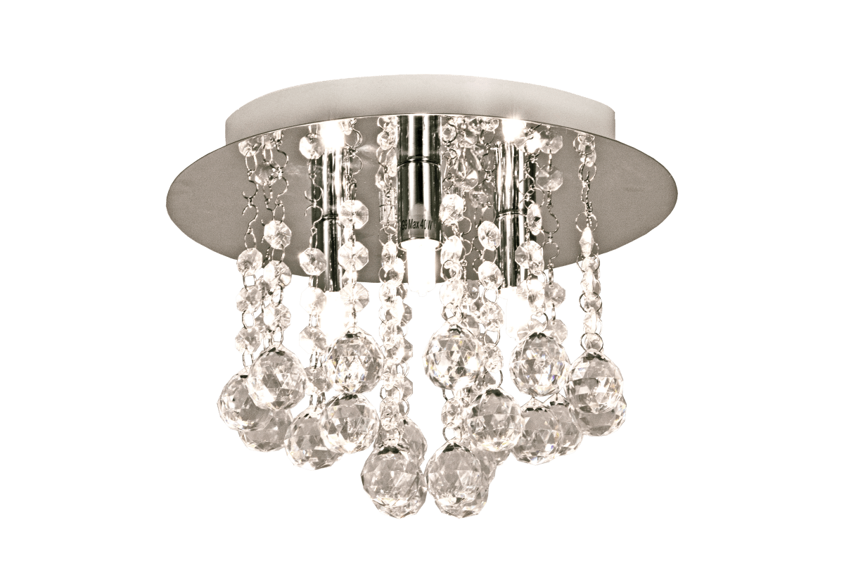 Madelene Ø26 Krom plafond Fra Aneta Lighting - MADELENE plafond er en kompakt, men elegant taklampe som gir rommet en luksuri&oslash;s f&oslash;lelse.