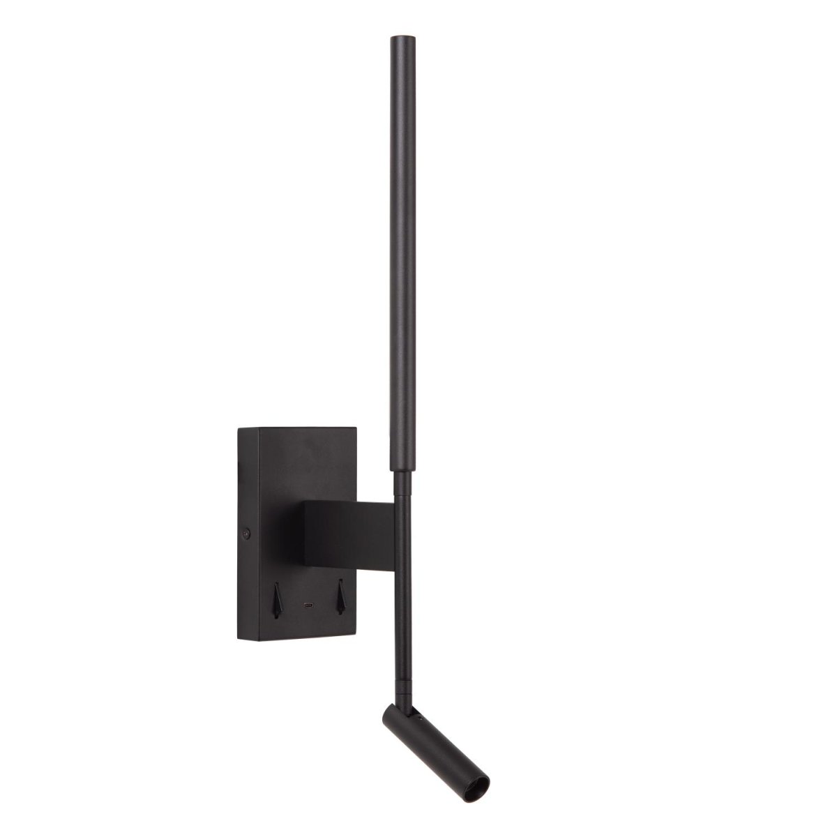 Finan Svart leselampe Fra Lucide - Unike produktegenskaper:Med integrert LED-lyskildeUtstyrt med varmt hvitt lys (2700K)Lampen kan vippes (vertikalt) med lampenmed lampen.