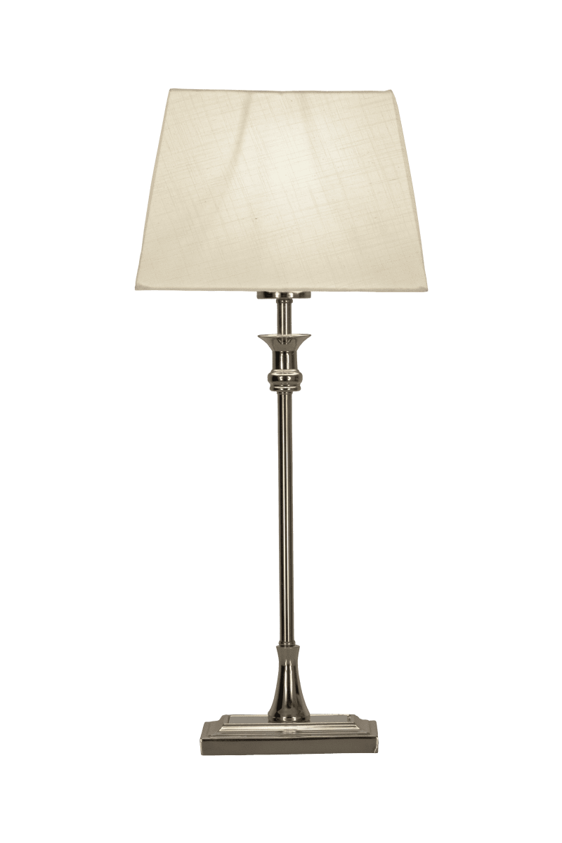 Anette 55cm Sølv bordlampe Fra Aneta Lighting - Skap en elegant atmosfære i hjemmet ditt med denne stilige bordlampen.