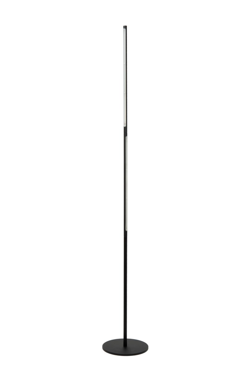 Finan Svart gulvlampe Fra Lucide - I stedet for en overveldende glød får du den perfekte stemningen du har lett etter.
