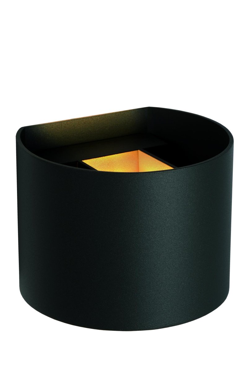 Axi 13cm Svart baderomslampe Fra Lucide - Du trenger ikke gå på akkord med design når det kommer til belysning i fuktige rom.