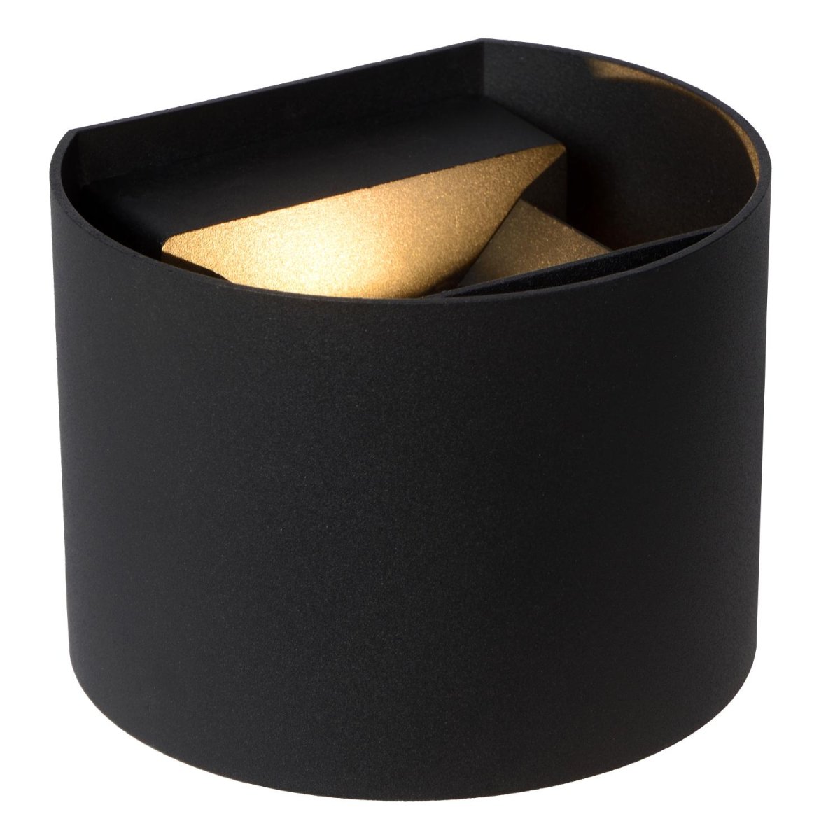 Axi 13cm Svart baderomslampe Fra Lucide - Du trenger ikke gå på akkord med design når det kommer til belysning i fuktige rom.