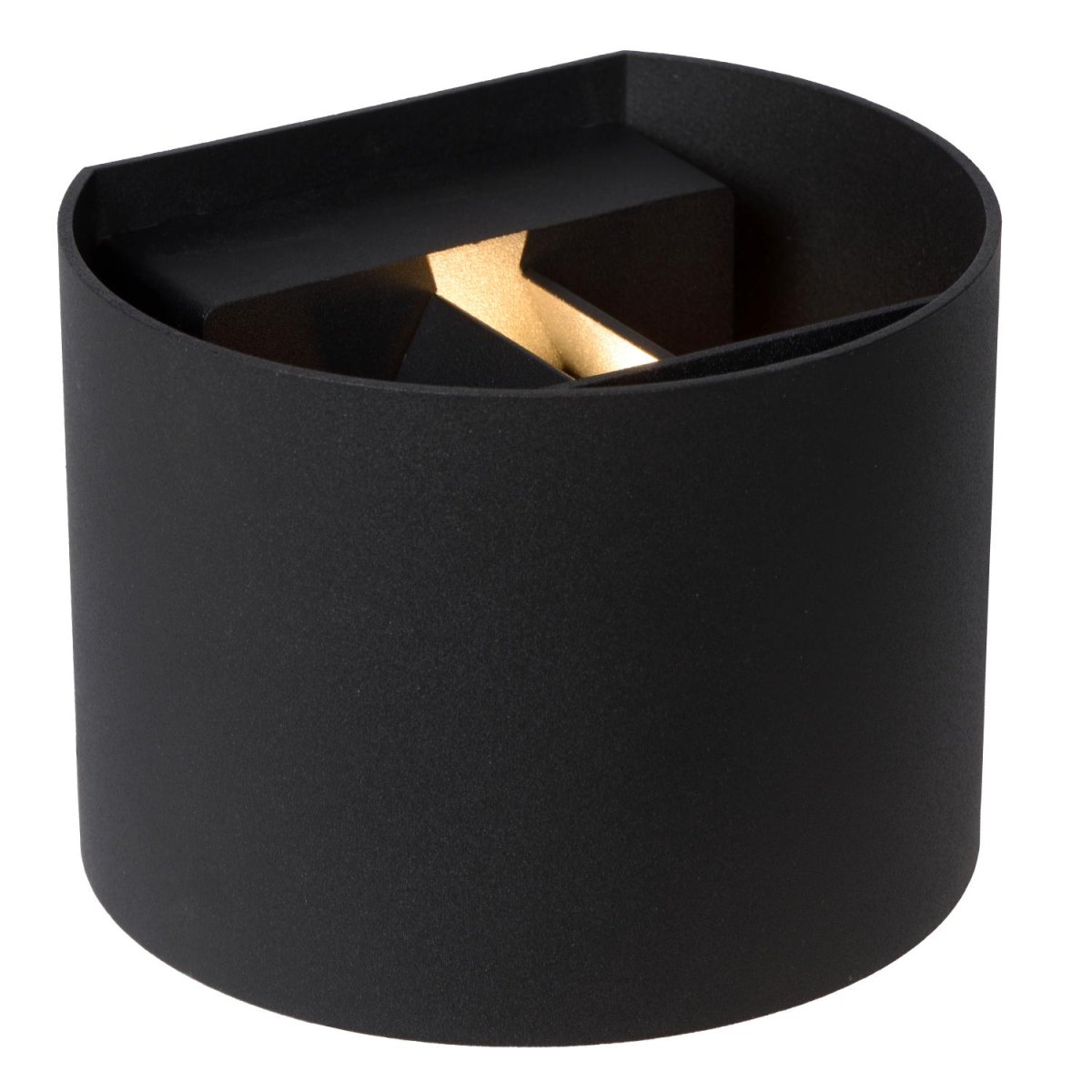 Axi 13cm Svart baderomslampe Fra Lucide - Du trenger ikke gå på akkord med design når det kommer til belysning i fuktige rom.