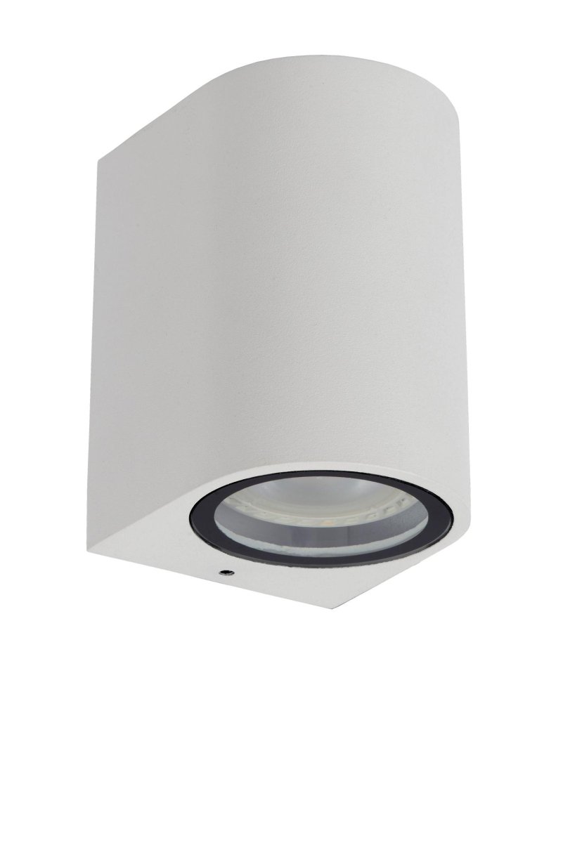 Zaro Hvit utendørslampe Fra Lucide - Som seg hør og bør med moderne belysning, er Zaro kompatibel med LED-lys, noe som gjør utemiljøet ditt for et komplett og sofistikert utseende.