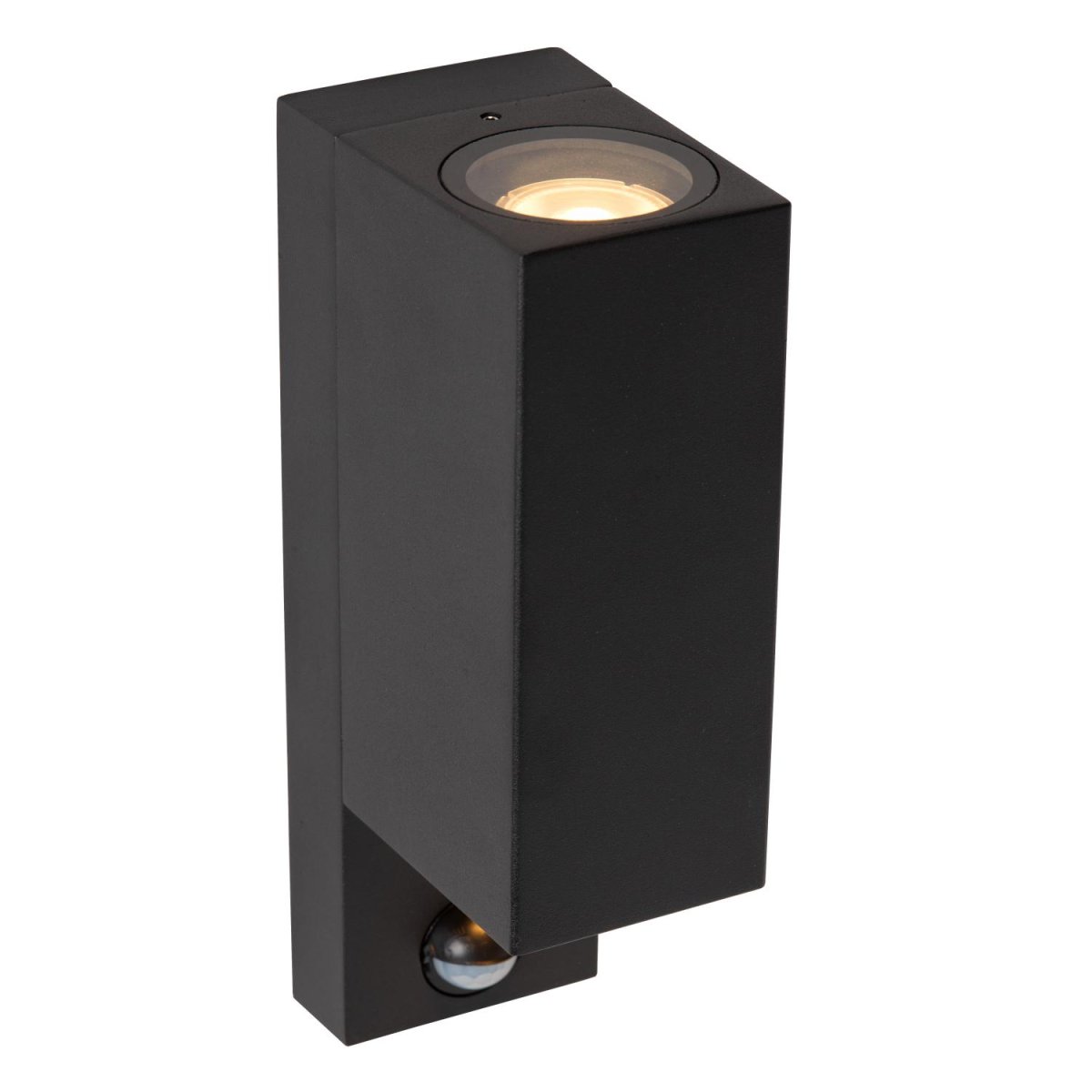 Zaro Ir Svart utendørslampe Fra Lucide - Men Zaro IR tilbyr s&aring; mye mer: den riktige kompakte, moderne vegglampen, laget av høykvalitets aluminium, gir lys både opp og ned som effektivt lyser opp fasaden, oppkjørselen eller oppkjørselen din &ndash; s&aring; at du kan nyte utemiljøet ditt&ouml; &auml;enda mer.