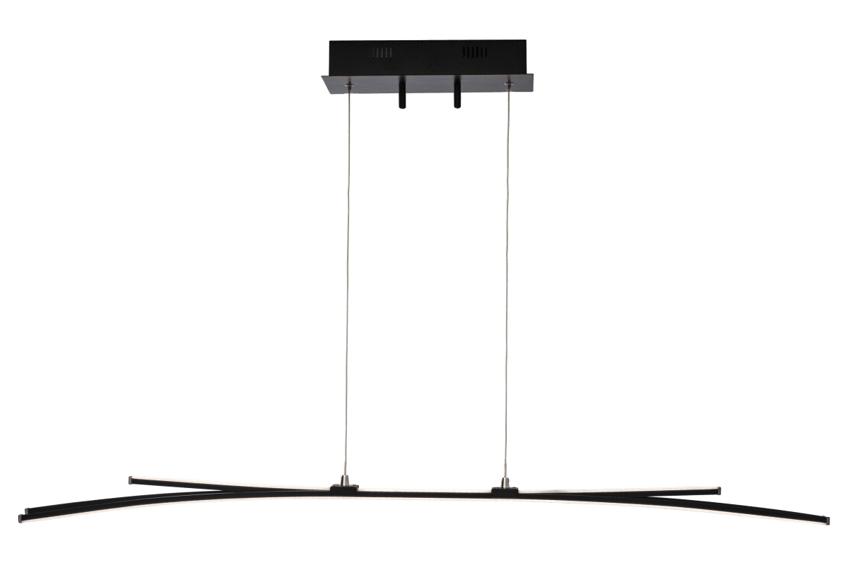 Svala 114cm Svart Taklampe Fra Aneta Lighting - Aluminium og 30W LED, lyskilden er integrert og kan dimmes.