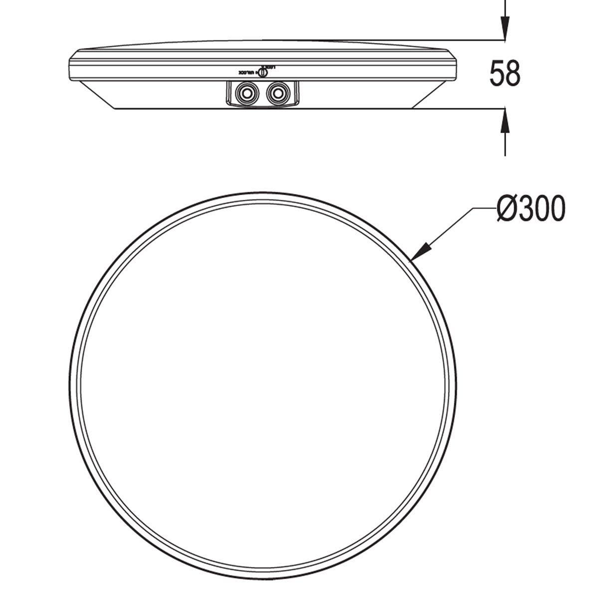 Canopy Sensor Ø30 Hvit Fra Designlight - Canopy er designet for rask og enkel installasjon og kan monteres i en takboks (70 mm mellom skruehullene) og med en ekstern kabel.