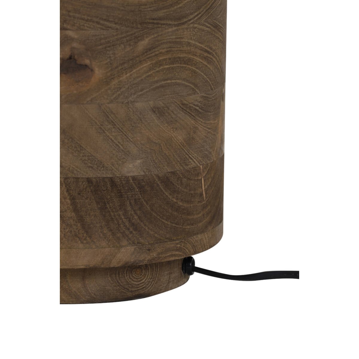 Racco 43cm Tre lampefot Fra Light & Living - Laget av vakkert mørkt treverk med en naturlig finish, skaper denne lampefoten en varm og jordnær følelse i hjemmet ditt.