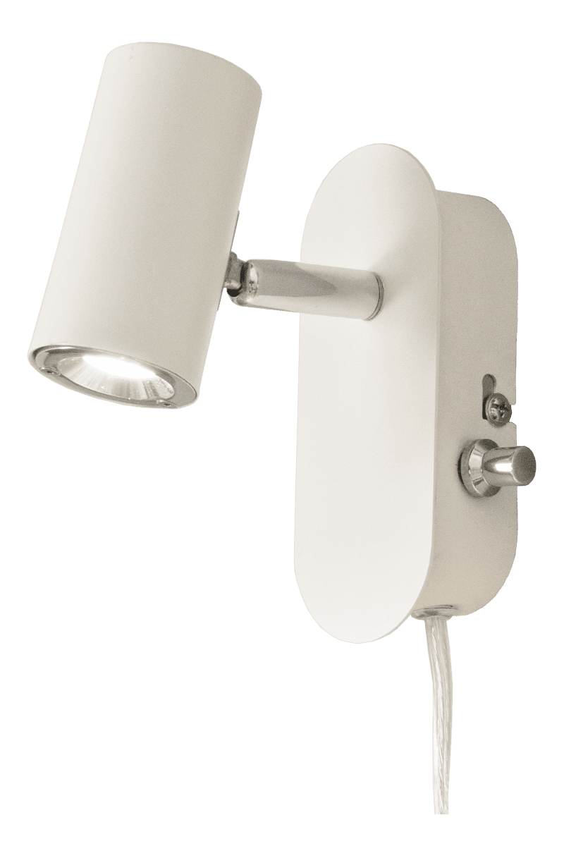 Gusto Hvit leselampe Fra Aneta Lighting - Gusto leveres med varmhvit LED lyskilde på; 5W og gir hele 400 lumen.