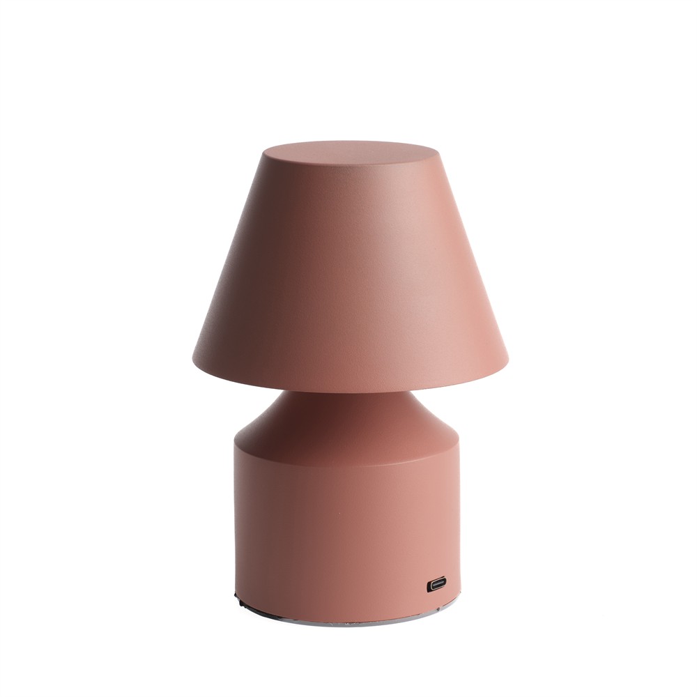No cable 16cm Rosa bærbar Fra Unison - Armaturen har en str&oslash;mbryter med dimmerfunksjon og muligheten til &aring; endre fargetemperaturen fra varm gul til varmhvit for enkel fargematching.