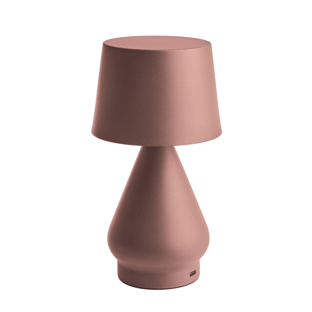Zoom bilde av No cable 24cm Rosa bærbar Fra Unison - Armaturen har en str&oslash;mbryter med dimmerfunksjon og muligheten til &aring; endre fargetemperaturen fra varm gul til varmhvit for enkel fargematching.