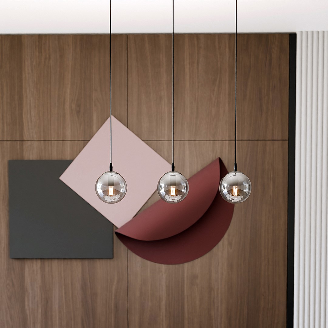 Cosmo 70cm Røykfarget Taklampe Fra Emibig Lighting - Dens minimalistiske stil passer inn i de nyeste trendene samtidig som den opprettholder fortidens eleganse.