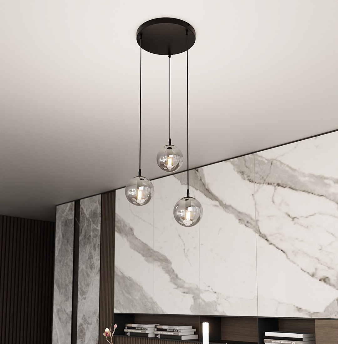 Cosmo Premium Ø40 Røykfarget Taklampe Fra Emibig Lighting - Dens minimalistiske stil passer inn i de nyeste trendene samtidig som den opprettholder fortidens eleganse.