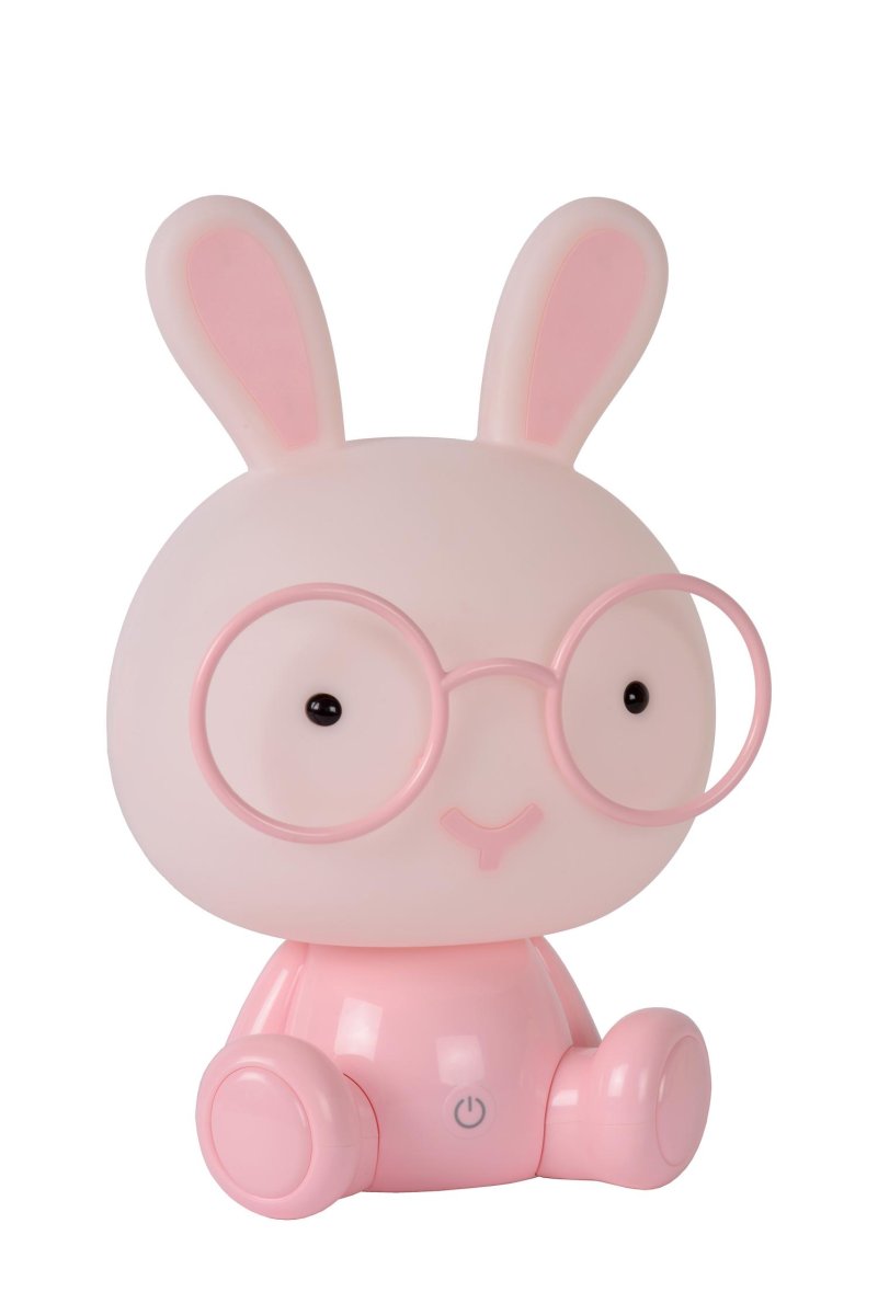 Dodo Rabbit Rosa barnelampe Fra Lucide - Denne bordlampen med dyremotiv, med det koselige navnet Dodo, vil gi barna dine søte drømmer.