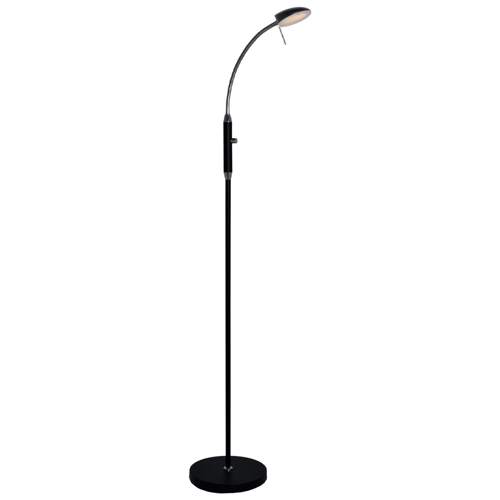 Vegas 1 Svart gulvlampe Fra Halo Design - Vegas er en elegant og funksjonell gulvlampe som kombinerer moderne design med praktisk belysning.