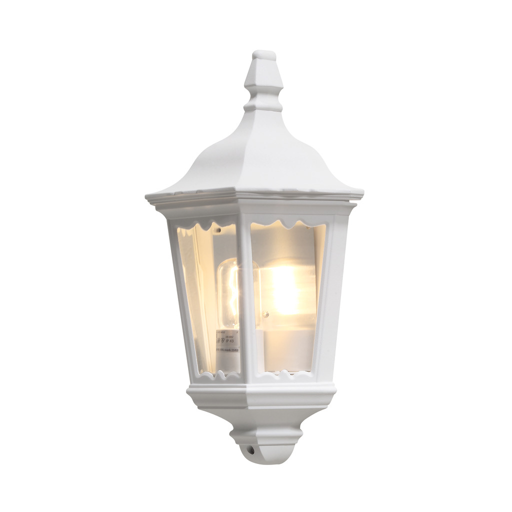 Firenze Hvit utendørslampe Fra Konstsmide - Gi fasaden din et klassisk og sofistikert utseende med denne stilige vegglampen i hvit finish!