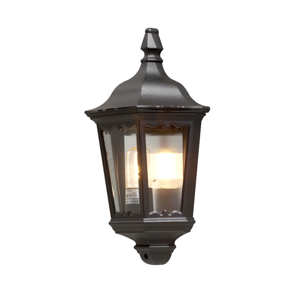 Firenze Svart utendørslampe Fra Konstsmide - Gi fasaden din et klassisk og sofistikert utseende med denne stilige vegglampen i svart finish!