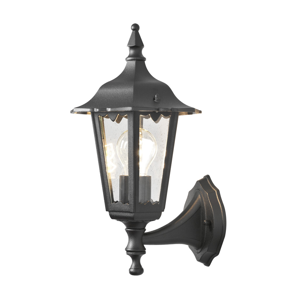 Firenze Svart utendørslampe Fra Konstsmide - Gi fasaden din et klassisk og sofistikert utseende med denne stilige vegglampen i svart finish!