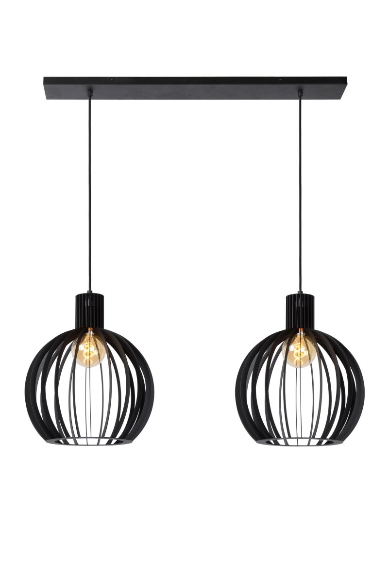 Mikaela 90cm Svart Taklampe Fra Lucide - Mikaela er din perfekte f&oslash;lgesvenn ved spisebordet, enten det er for en hyggelig middag eller en dyp samtale.