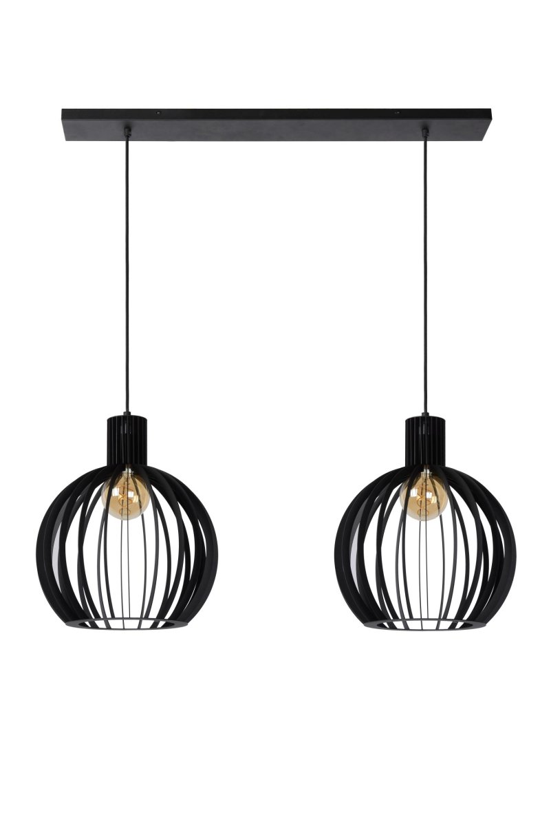 Mikaela 90cm Svart Taklampe Fra Lucide - Mikaela er din perfekte f&oslash;lgesvenn ved spisebordet, enten det er for en hyggelig middag eller en dyp samtale.