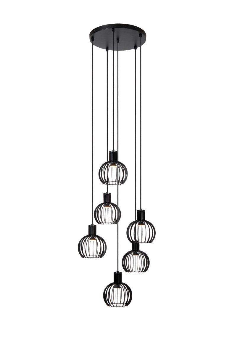Mikaela Ø35 Svart Taklampe Fra Lucide - Mikaela er den perfekte lampen &aring; henge over spisebordet for &aring; skape stemning under en middag eller en samtale.