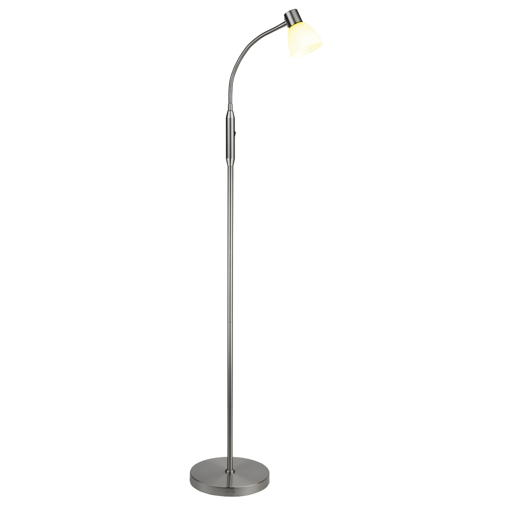 Hudson 1 Stål gulvlampe Fra Halo Design - En perfekt kombinasjon av stil og funksjon som gir hjemmet ditt både eleganse og praktisk belysning.