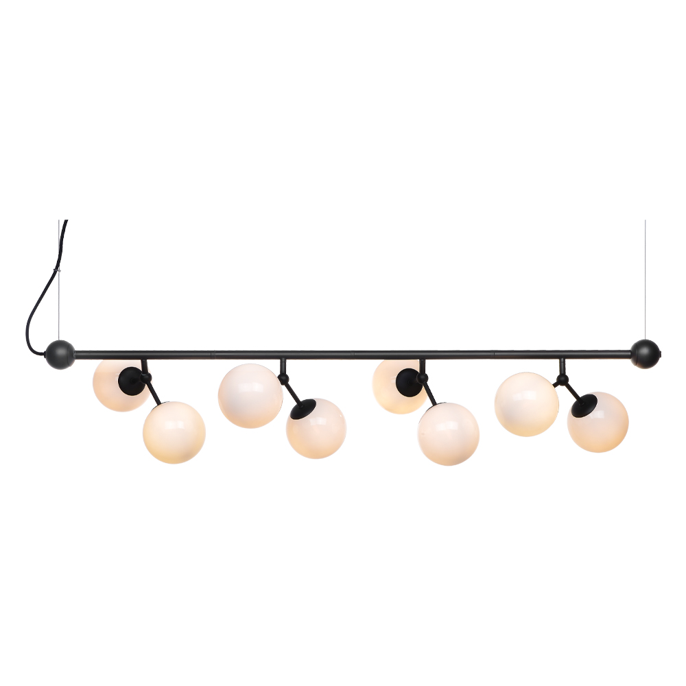 Atom horizontal 80cm Svart Taklampe Fra Halo Design - Atom anheng har et moderne og tidl&oslash;st design, perfekt for alle stiler og hjem.