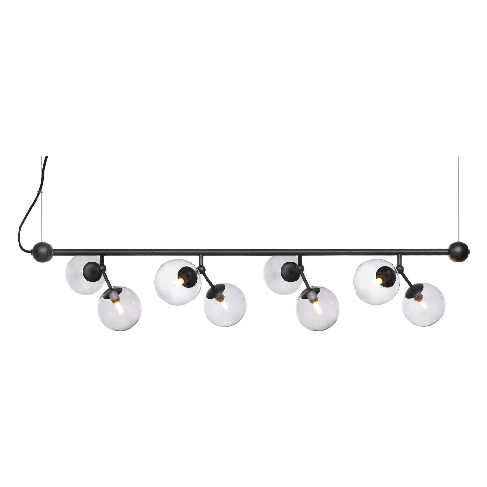 Atom horizontal 80cm Svart Taklampe Fra Halo Design - Atom anheng har et moderne og tidl&oslash;st design, perfekt for alle stiler og hjem.