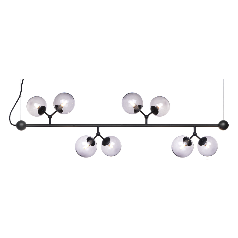 Atom horizontal 80cm Svart Taklampe Fra Halo Design - Atom anheng har et moderne og tidl&oslash;st design, perfekt for alle stiler og hjem.
