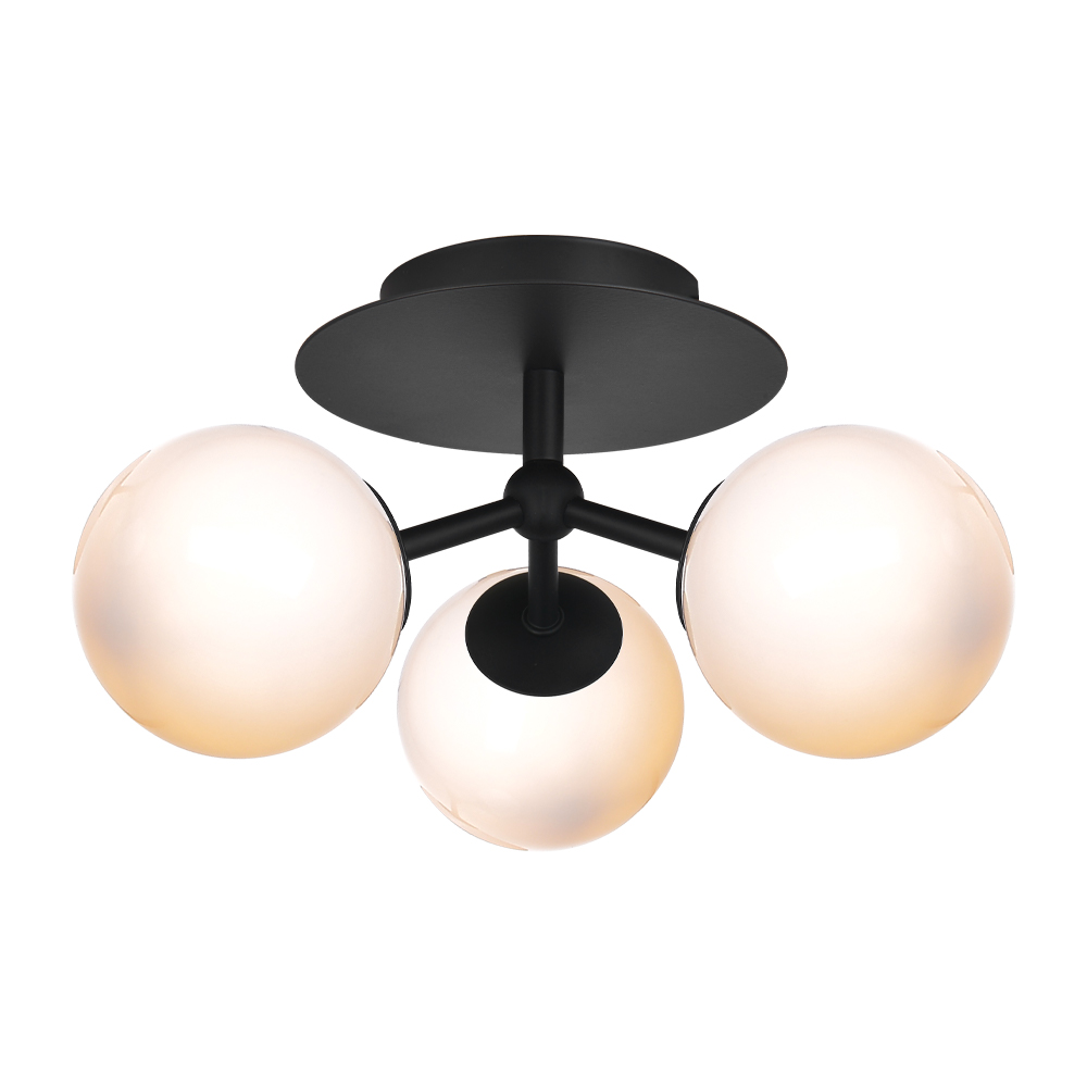 Zoom bilde av Atom Ø26 Svart plafond Fra Halo Design - Atom er et moderne tak med stilig design.