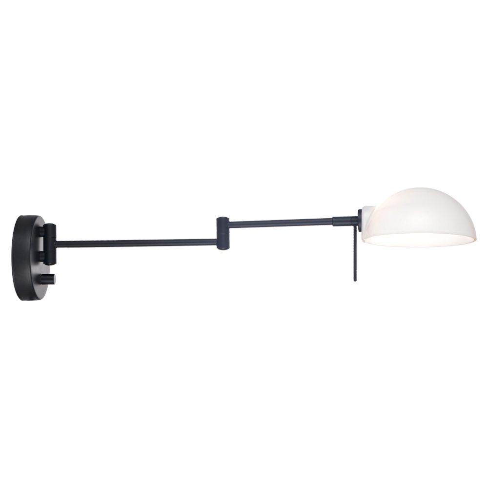 Kjøbenhavn 60cm Svart vegglampe Fra Halo Design - Med sin bevegelige arm og justerbare lysretning byr Kj&oslash;benhavn på både fleksibilitet og behagelig belysning, ideelt for å skape en varm atmosfære i hjemmet ditt.
