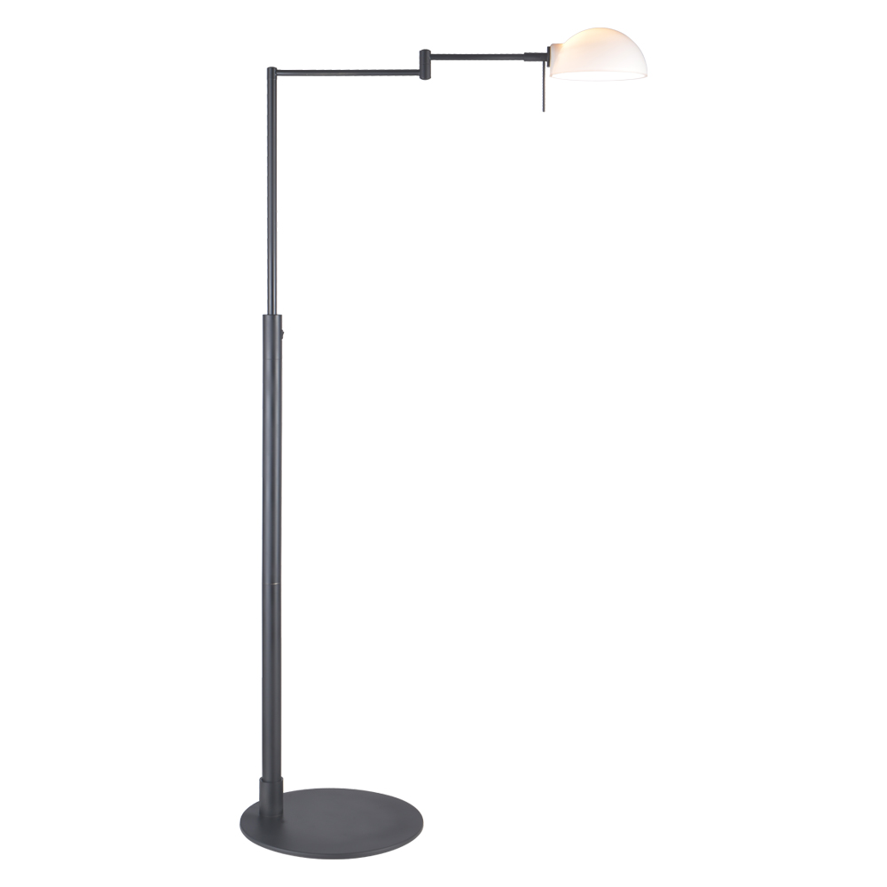 Kjøbenhavn Svart gulvlampe Fra Halo Design - Kj&oslash;benhavn er en elegant og funksjonell gulvlampe med stilig design som passer perfekt i b&aring;de arbeidsrommet og stuen.