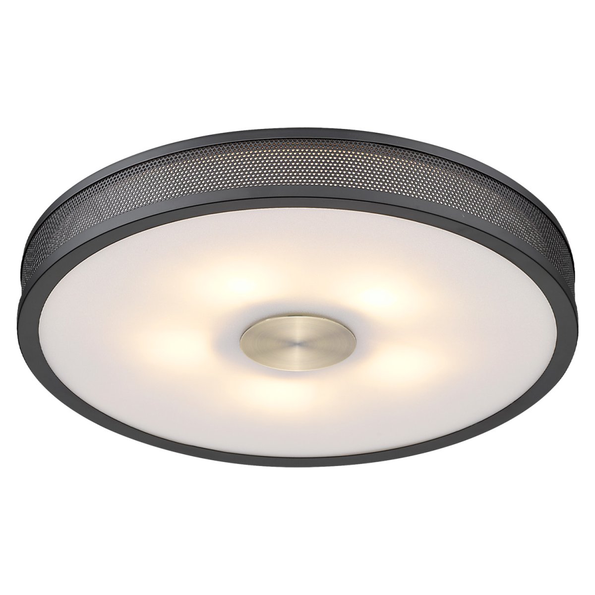 Frame Ø43 Svart plafond Fra Halo Design - Ramme kombinerer en kompakt form med materialer av h&oslash;y kvalitet.